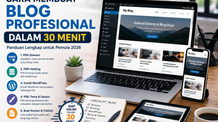Cara Membuat Blog Profesional dalam 30 Menit