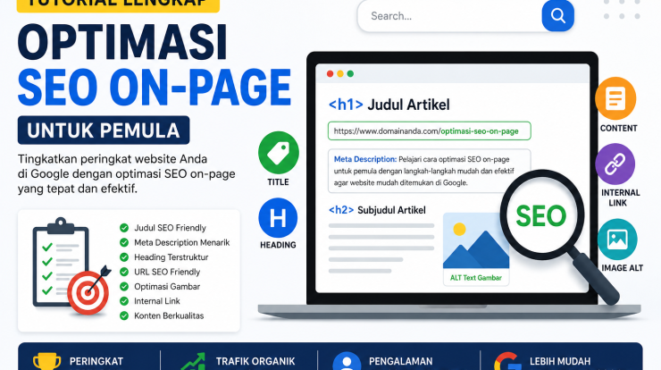 Tutorial optimasi SEO on-page untuk pemula dengan panduan lengkap meningkatkan peringkat website di Google