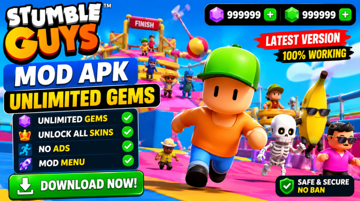 Stumble Guys Mod APK Unlimited Gems Latest Version